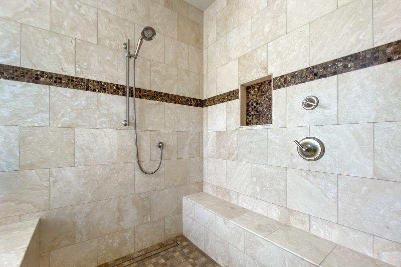 Tile Accents in Shower Walls