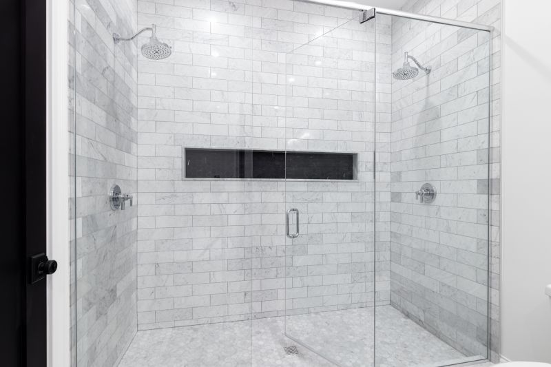 Shower with Modern Fixtures